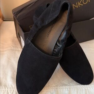 Rebecca Minkoff Romy Black Suede Ballet Flats Size 9.5 Loafer Shoes New